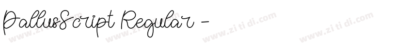 PallusScript Regular字体转换